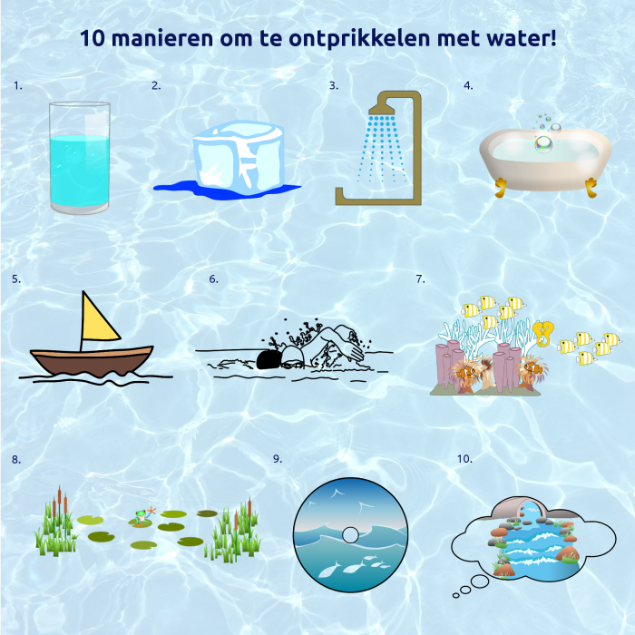 10 manieren om te ontprikkelen met water